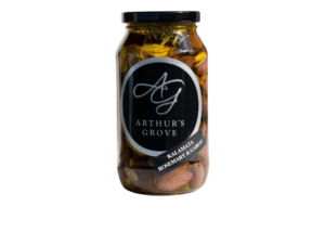Kalamata Table Olives with Rosemary & Garlic in EVOO